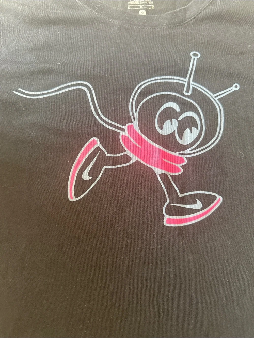 Nike Black Dri-FIT Tee with Pink Graphic